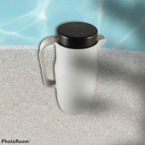 Travel Liquid Pitcher Corning Design Thermos Beige Brown Japan Insulated 11"X5"